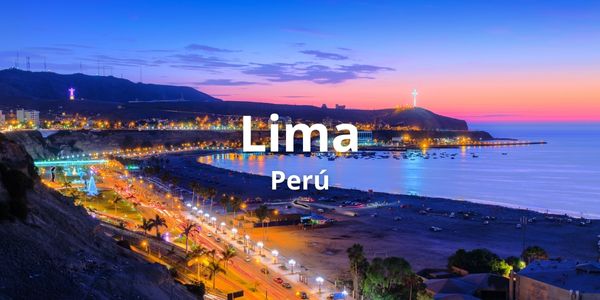 A picture of Lima beaches at night.