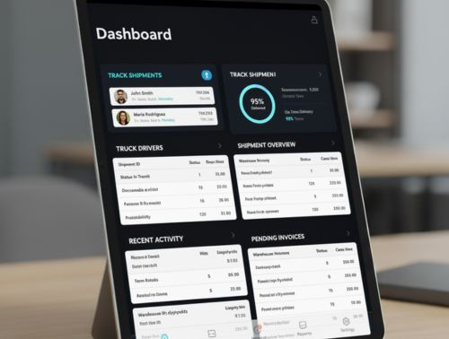 Dashboard CRM Logistics